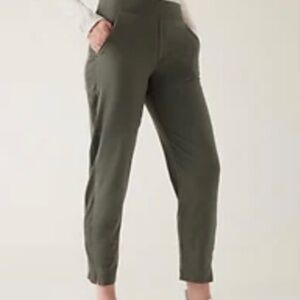 Athleta Brooklyn Ankle Pants Size 8 Mountain Olive